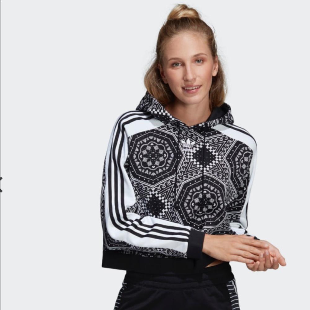 Adidas Cropped Hoodie - Picture 1 of 5